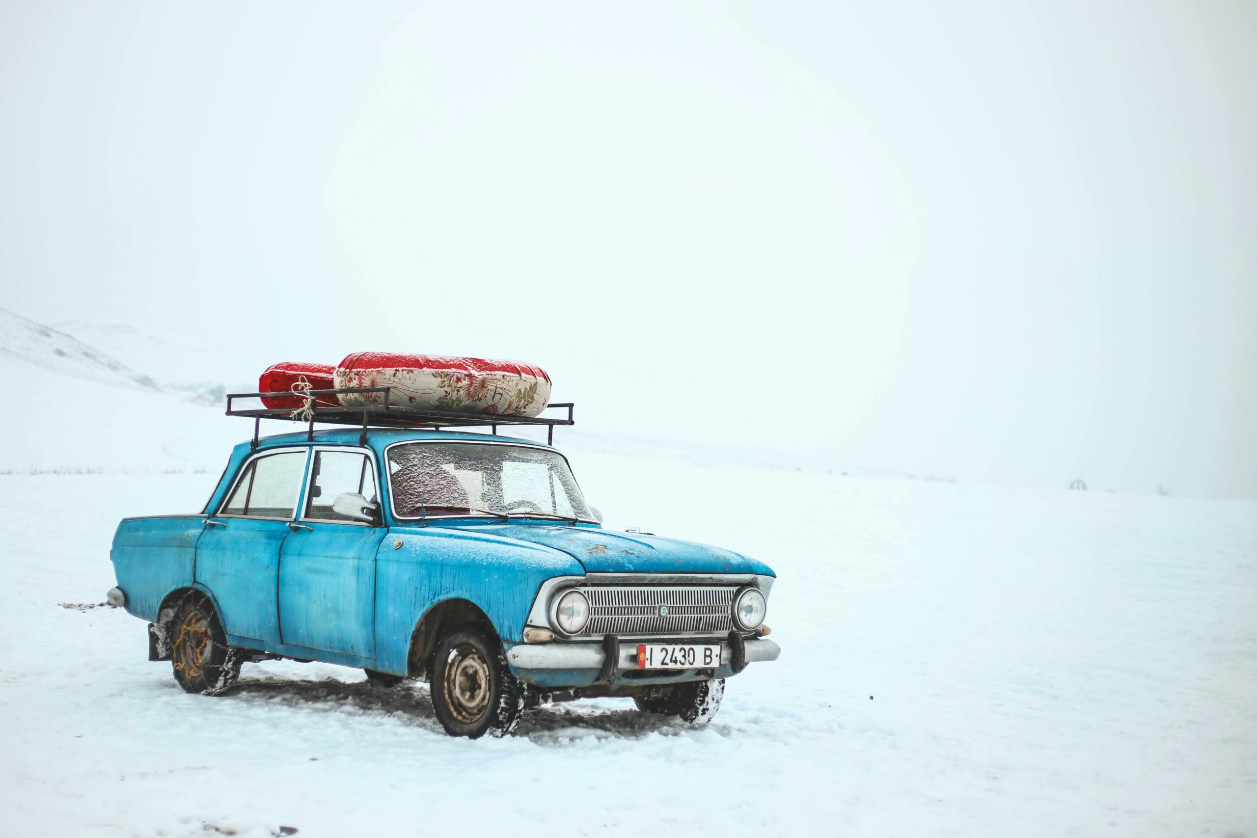 Oldtimer im Schnee